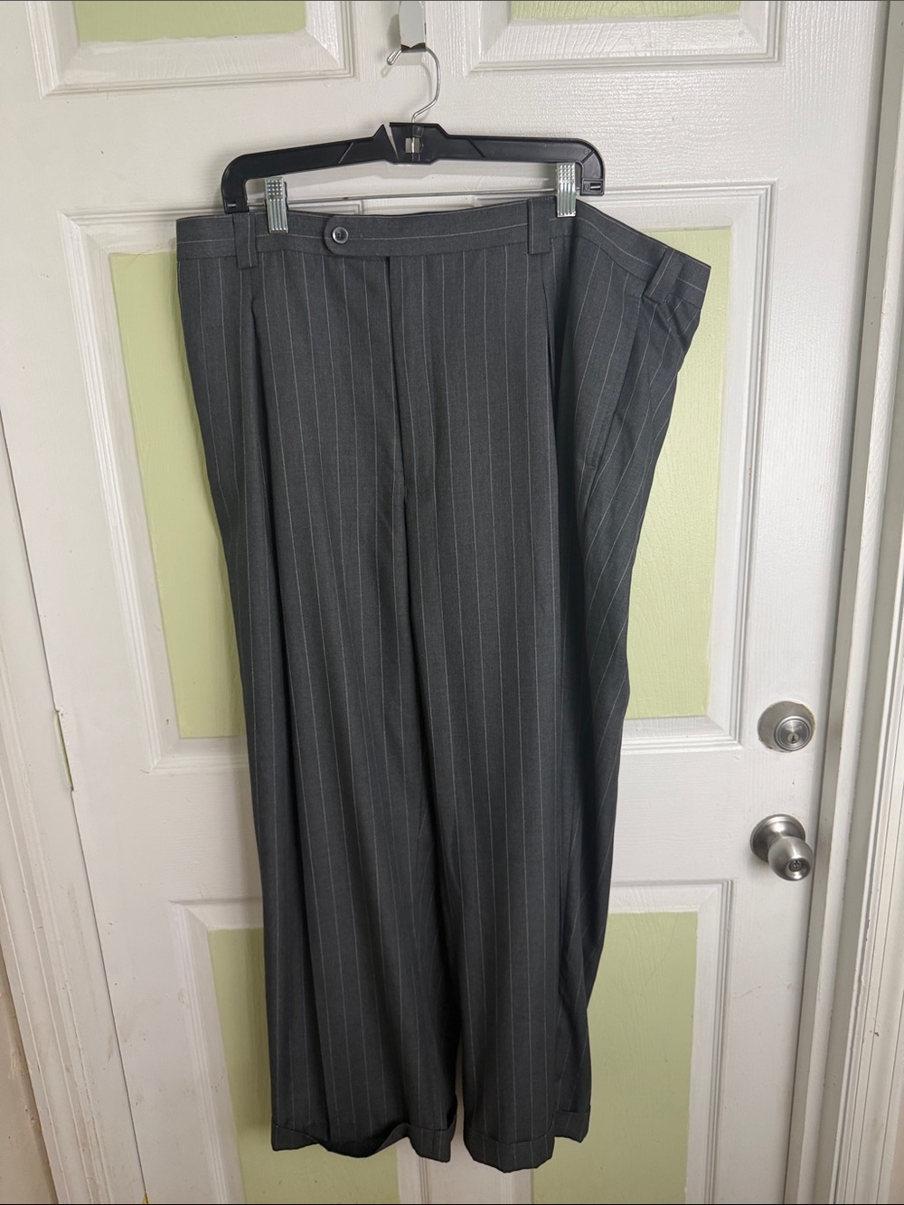 Brooks Brothers Dark Gray Pinstripe Dress Trousers